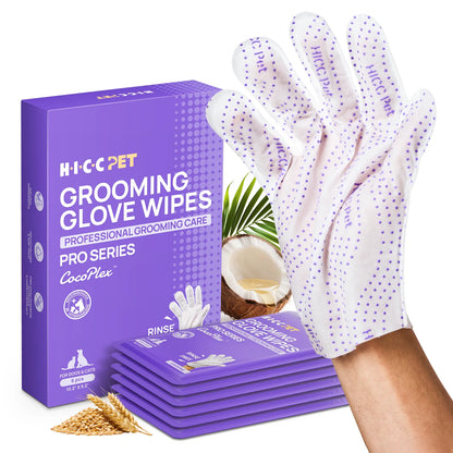 HICC PET Disposable Dog Grooming Wipes (20Pcs) - Natural, Hypoallergenic, No-Rinse Wipes with Fermented Oils for Hair Removal, Sticky Hair Control, Deodorizing, Skin Moisture & Paw Care, Outdoor Use,#Summervibes #Petlover