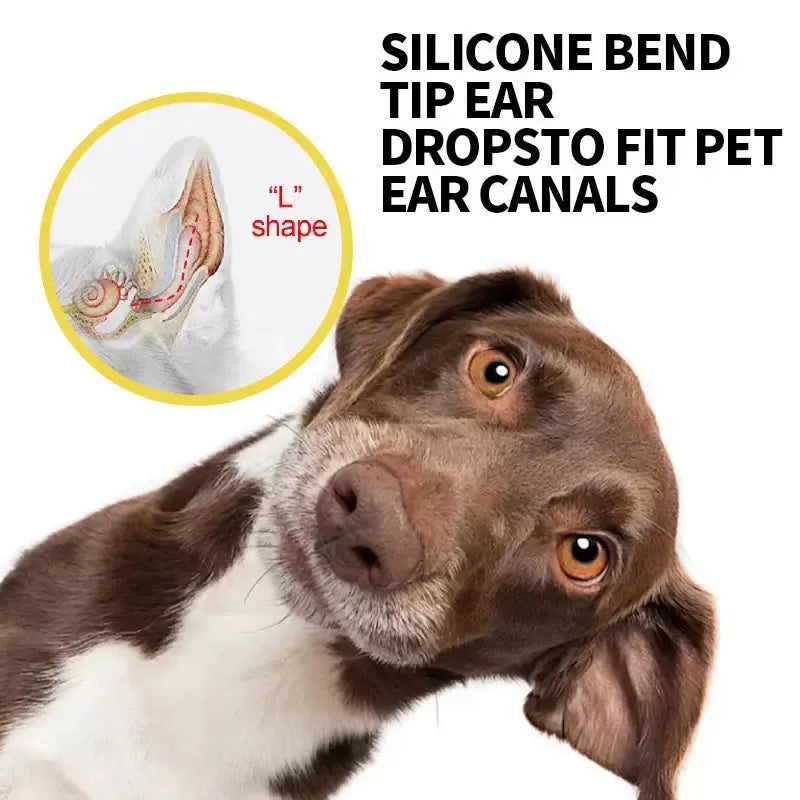 Alcohol-Free Ear Cleaner for Cats and Dogs - Soothing Ear Wash for Itch Relief and Cleaning Ear Canal of Debris and Buildup - Suitable for All Ages [60ml]
