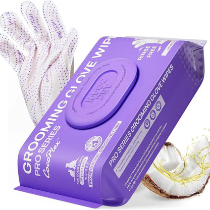 HICC PET Disposable Dog Grooming Wipes (20Pcs) - Natural, Hypoallergenic, No-Rinse Wipes with Fermented Oils for Hair Removal, Sticky Hair Control, Deodorizing, Skin Moisture & Paw Care, Outdoor Use,#Summervibes #Petlover