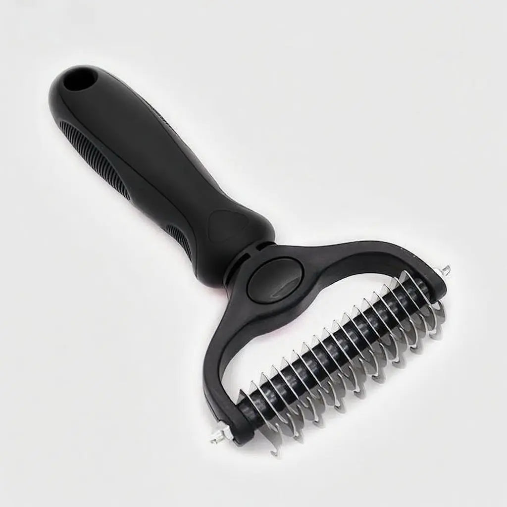Professional Double-Sided Pet Grooming Brush for Dogs and Cats - Effective Shedding Tool for Regular Care and Reduced Shedding